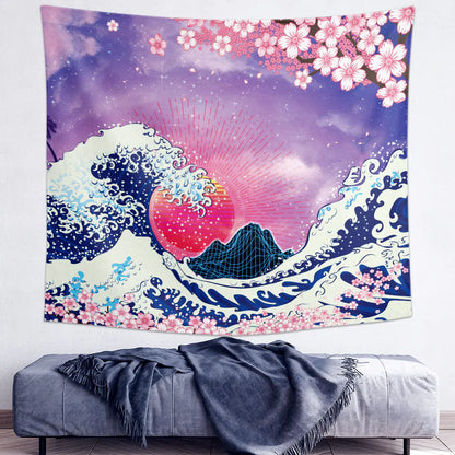 Ukiyo-e Wave Tapestry for Home Decoration Wall Art