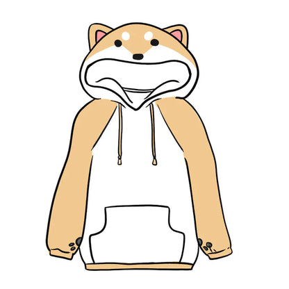 Shibu Inu Themed Hoodie for Pets - Anime Sweatshirt