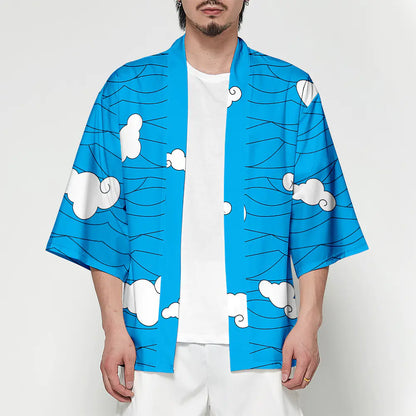 Demon Slayer Anime Haori Kimono Set with Cape