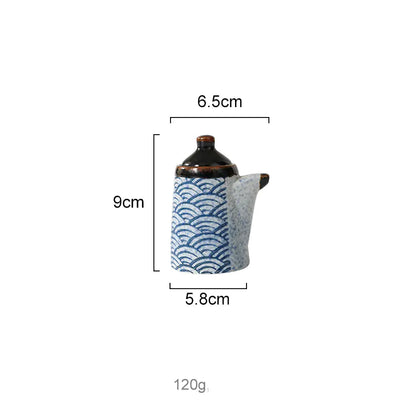 Japanese Ceramic Hefeng Seasoning Pot Set for Home