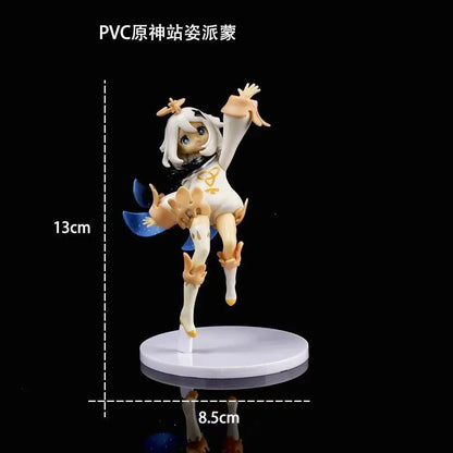 Genshin Impact Paimon, Klee, Hu Tao Anime Figures