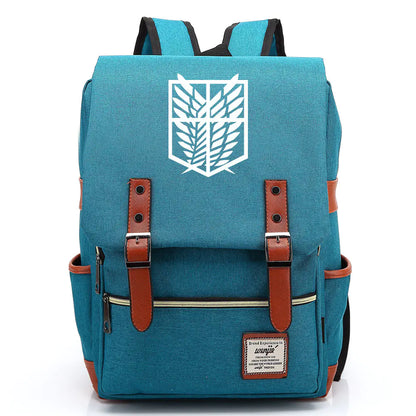Attack on Titan Anime Backpack for Students, Unisex