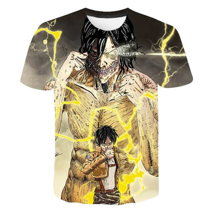 Attack On Titan 3D Digital Print Graphic T-Shirt
