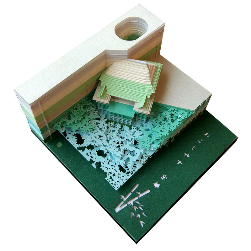 3D Paper Carving Tree House & Castle Calendar