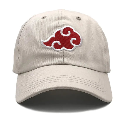 Anime Naruto Akatsuki Cloud Embroidered Baseball Cap