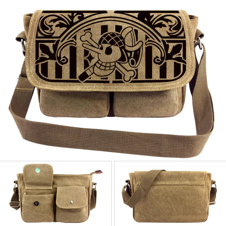 One Piece Canvas Shoulder Bag - Luffy Backpack