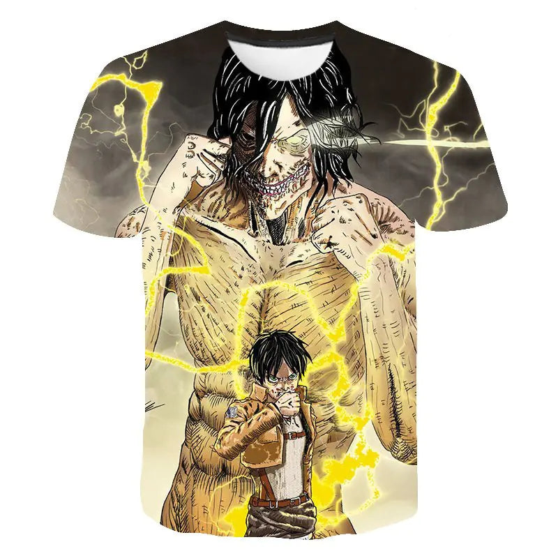Attack On Titan 3D Digital Print Graphic T-Shirt