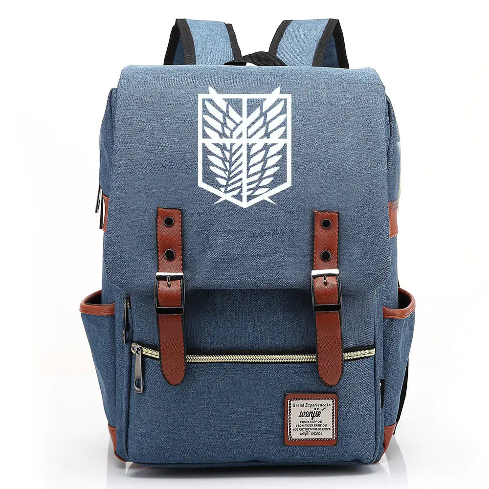 Attack on Titan Anime Backpack for Students, Unisex