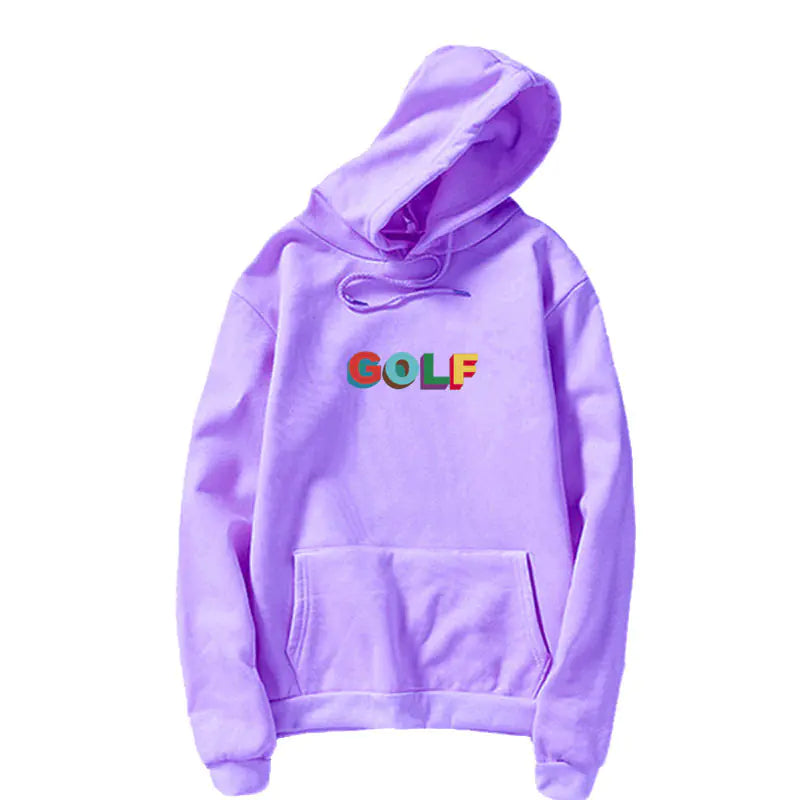 Harajuku Style Hooded Sweatshirt with COLF Print
