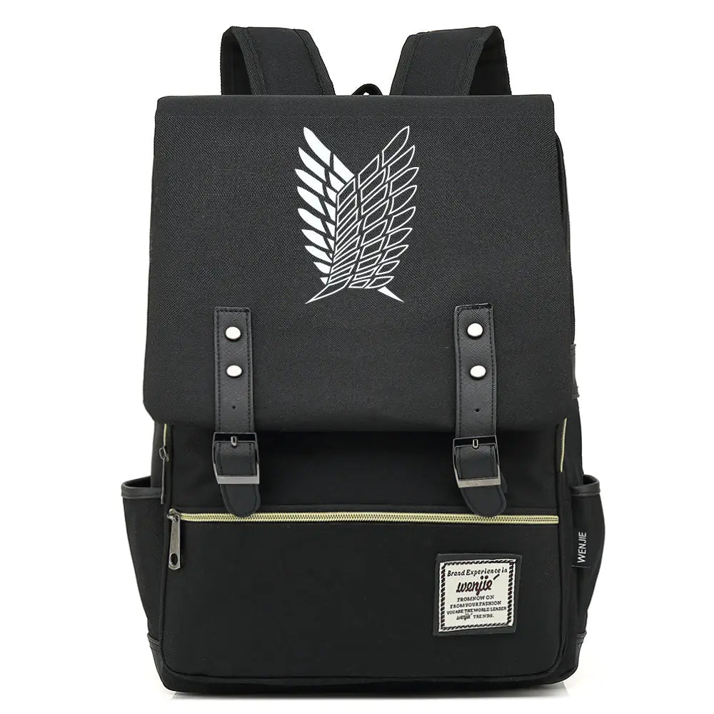 Attack on Titan Anime Backpack for Students, Unisex