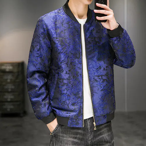 Men's Embroidered Jacquard Autumn Fashion Jacket