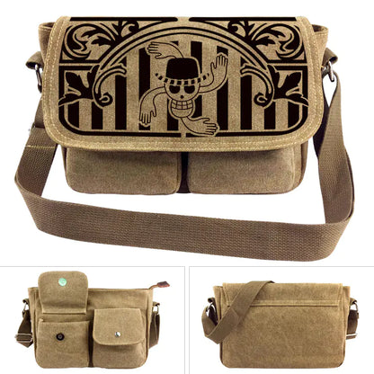 One Piece Canvas Shoulder Bag - Luffy Backpack