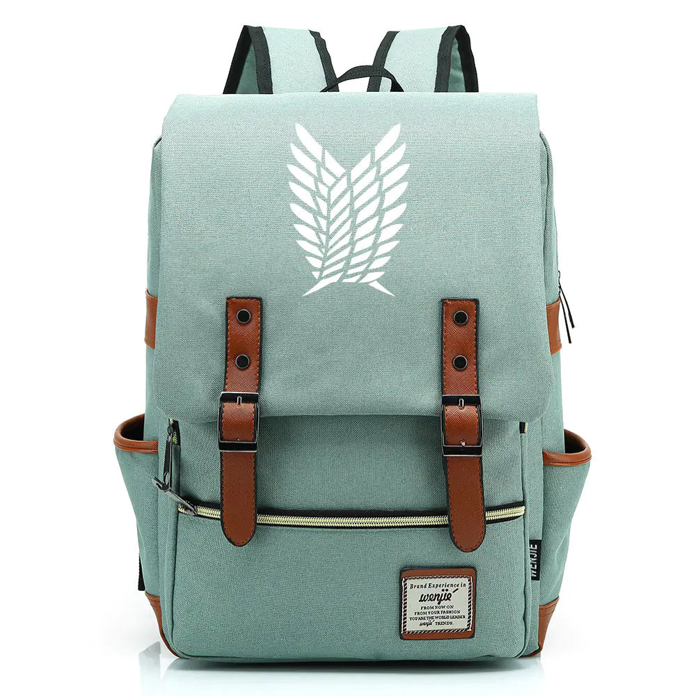 Attack on Titan Anime Backpack for Students, Unisex