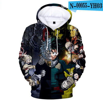 My Hero Academia 3D Printed Hooded Sweatshirt