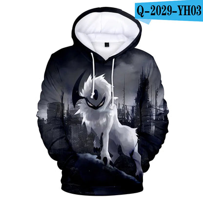 Pokemon Hoodie with Pet Character Print