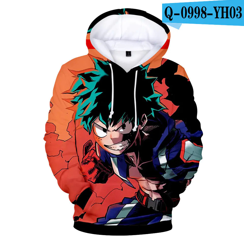 My Hero Academia 3D Printed Hooded Sweatshirt