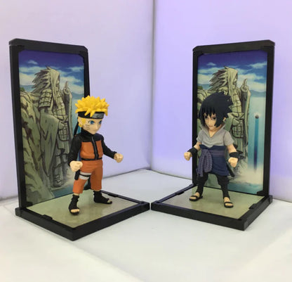 Bandai Tamashii Nations Buddies  NARUTO UZUMAKI and UCHIHA SASUKE ,Anime Figurine Display, Collectible Statue Decor