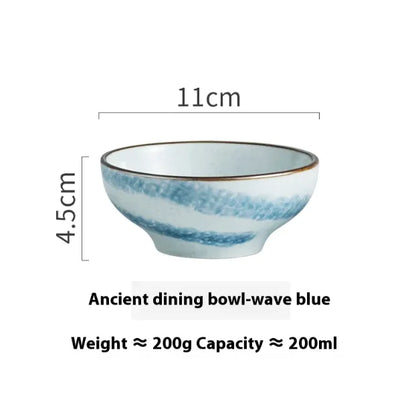 Personality Retro Ceramic Rice Bowl