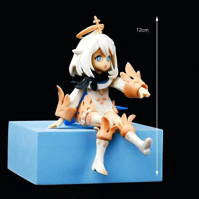 Genshin Impact Paimon, Klee, Hu Tao Anime Figures