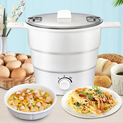 Compact Chef Electric Cooker - Travel Friendly Mini Electric Cooker for Noodles and Rice - Portable