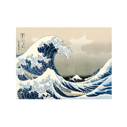 Kanagawa Wave Ukiyo-e Wall Art for Living Room