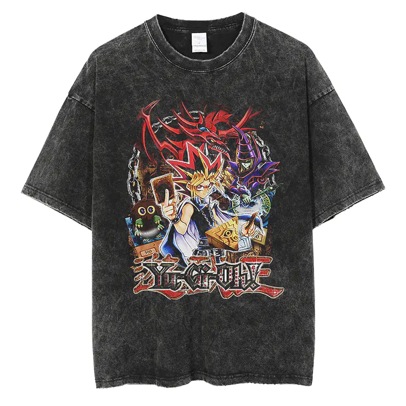 Vintage Yu Gi Oh Graphic T-Shirt for Men (Short Sleeve)