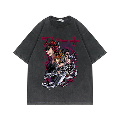 280g Vintage Anime Oversized Cotton T-Shirt