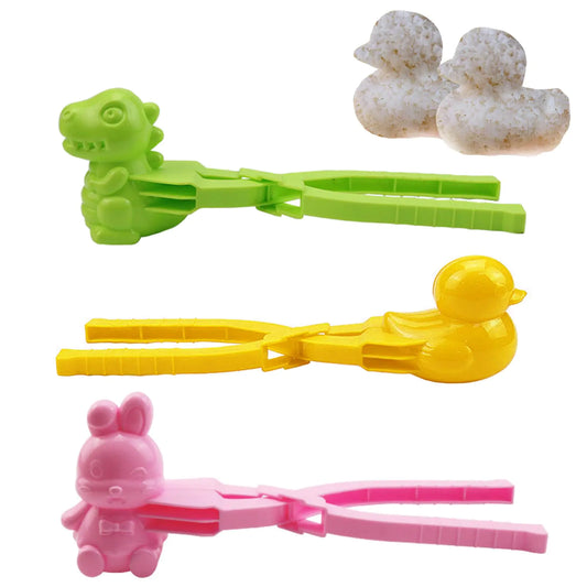 DHinkyoung 3 Pcs Rice Molds for Sushi Making Creative Animals Mold Duck Scoop Sushi Mold 3D Rice Shaper Mold for Rice Balls Sushi Croquettes (Dinosaur+Rabbit+Duck)