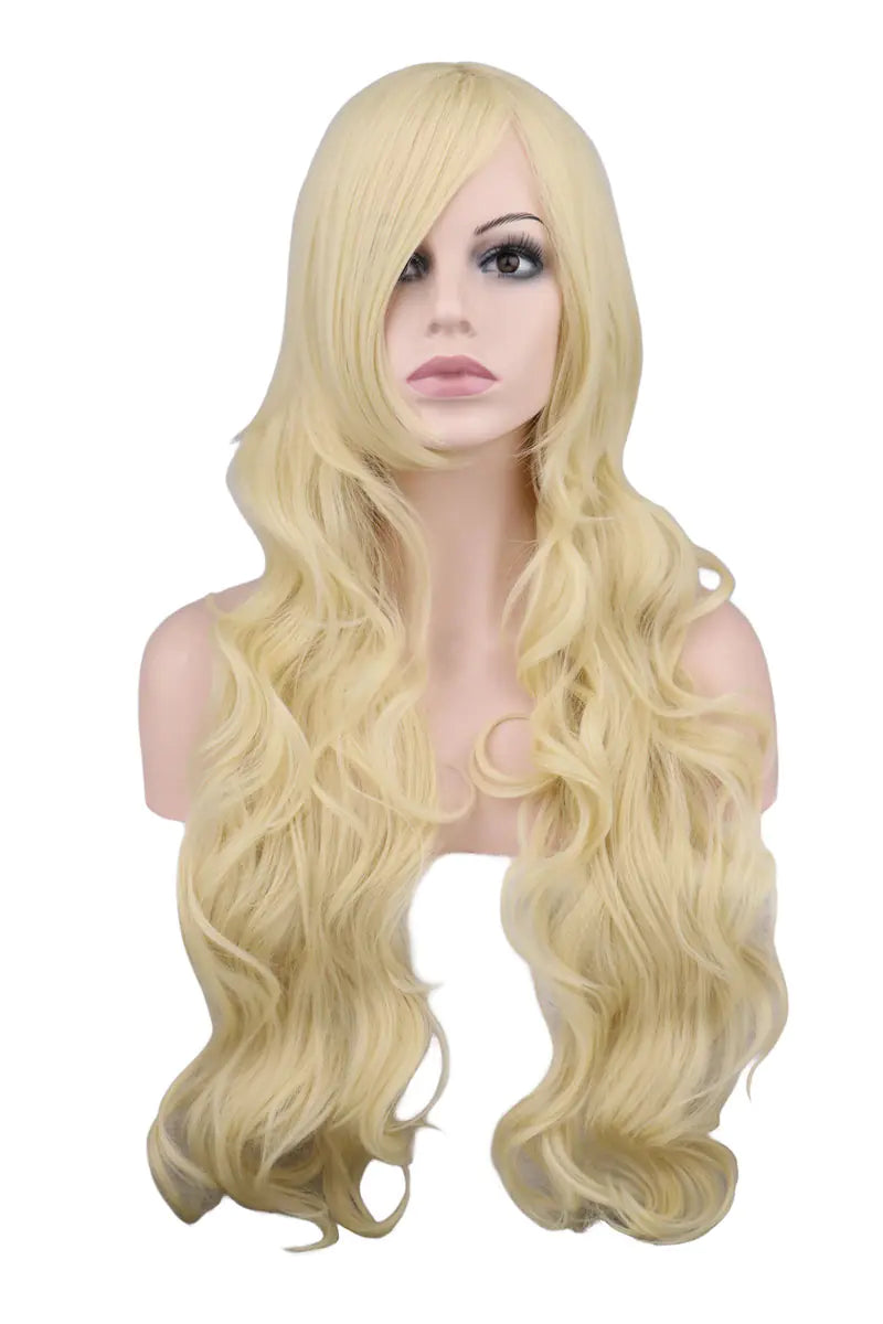 Dark Red Long Curly Mermaid Anime Cosplay Wig