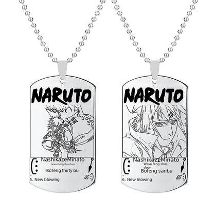 Anime Naruto Necklace with Keychain Pendant Gift