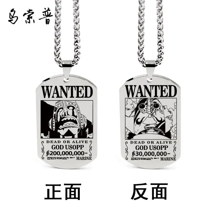 One Piece Inspired Necklace Pendant with Keychain