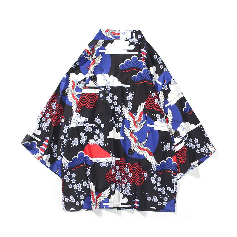 Vintage Hanfu Couples Cardigan with Three-Quarter Sleeves