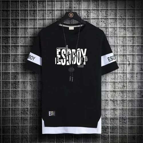 Men's Summer Short Sleeve Graphic T-Shirts (Japan Fashion)