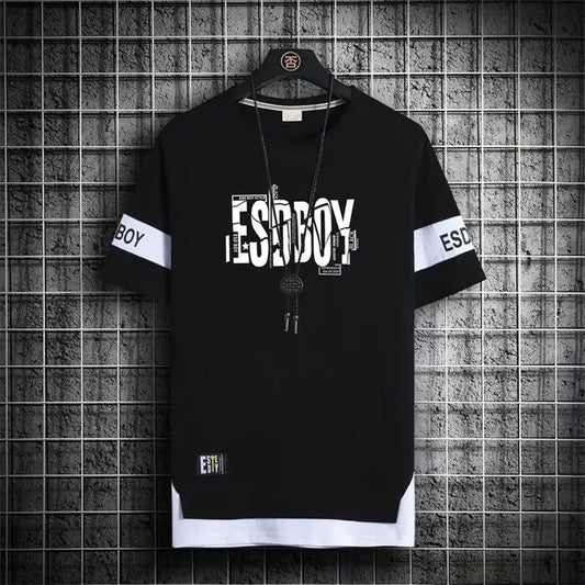 Men's Summer Short Sleeve Graphic T-Shirts (Japan Fashion)
