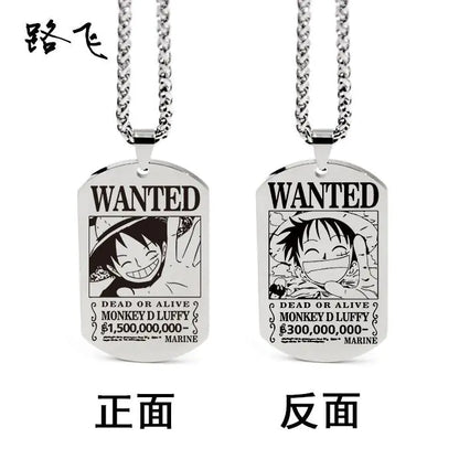 One Piece Inspired Necklace Pendant with Keychain