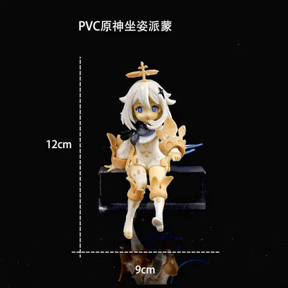 Genshin Impact Paimon, Klee, Hu Tao Anime Figures