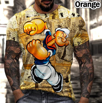 Men's Oversized Retro Short Sleeve Summer T-Shirt