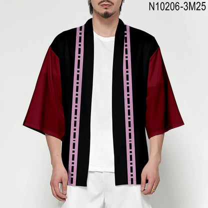 Demon Slayer Anime Haori Kimono Set with Cape