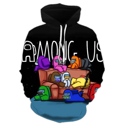 Futuristic 3D Printed Hoodie for Adults and Kids
