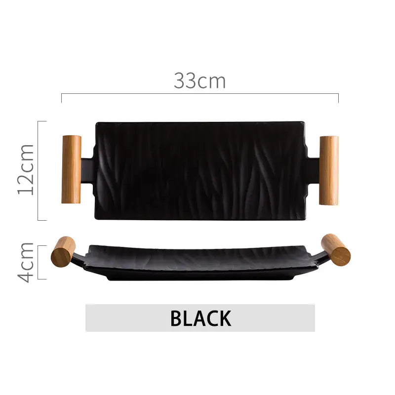 Binaural Sushi Plate - Creative Rectangular Design