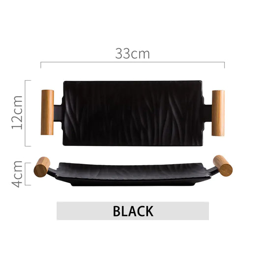 Binaural Sushi Plate - Creative Rectangular Design