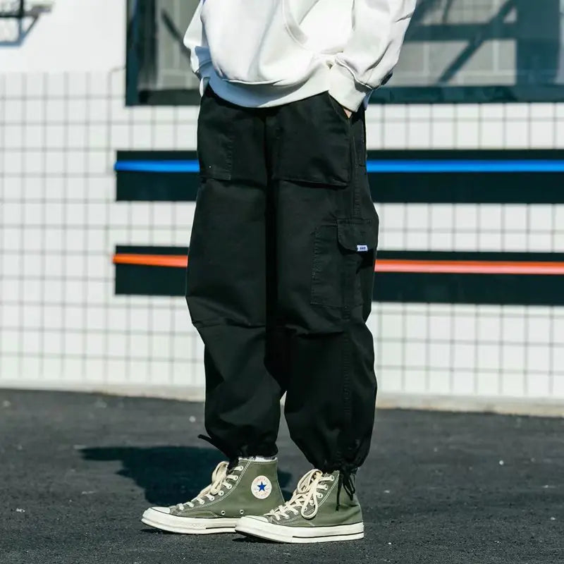 Japanese Street Style Unisex Cargo Jogger Pants