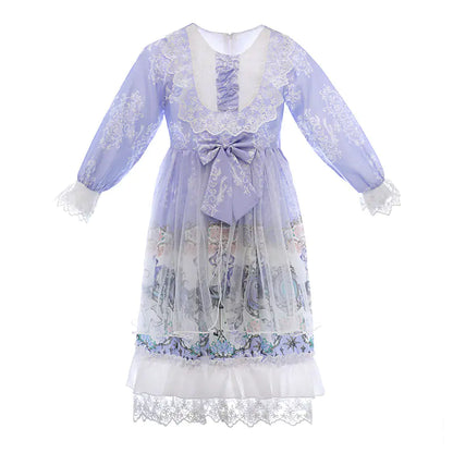 Lolita Long Sleeve Dress for Girls - Japanese Style