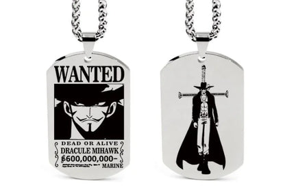One Piece Inspired Necklace Pendant with Keychain