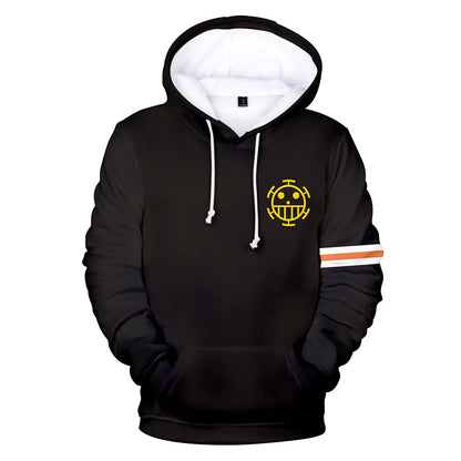One Piece Anime Digital Print Hoodie
