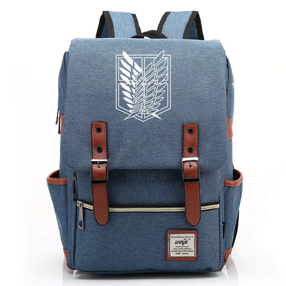Attack on Titan Anime Backpack for Students, Unisex