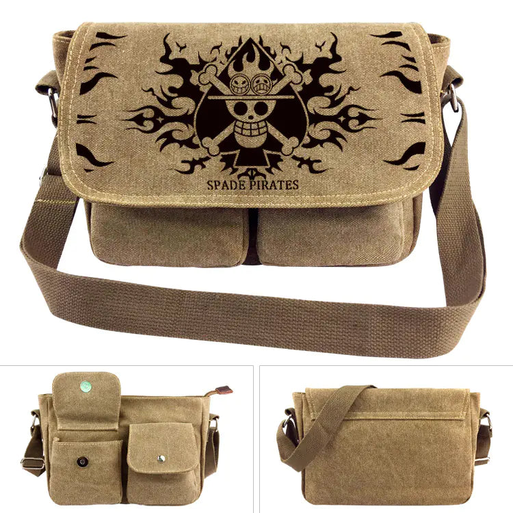 One Piece Canvas Shoulder Bag - Luffy Backpack