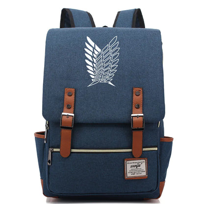 Attack on Titan Anime Backpack for Students, Unisex