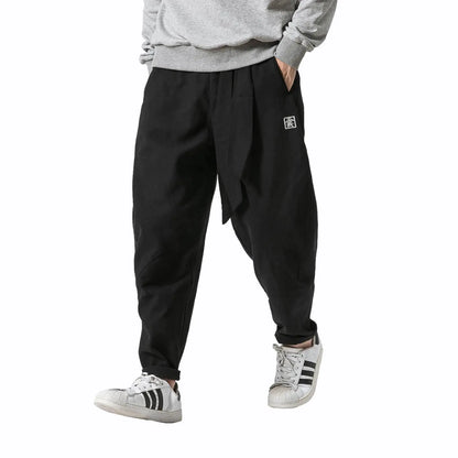 2019 Winter Thick Loose Japanese Style Men's Cotton Pants