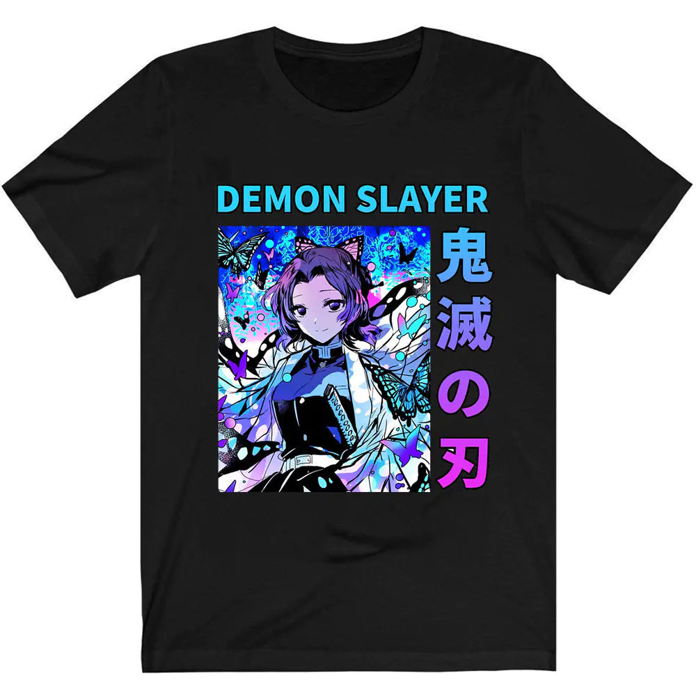 Demon Slayer Cartoon Loose Short Sleeve Women's Top